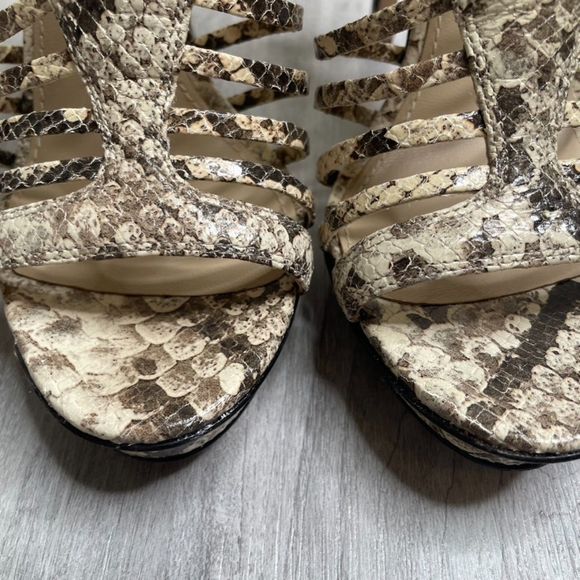 Brian Atwood Python Platform Sandals - Picture 3 of 7